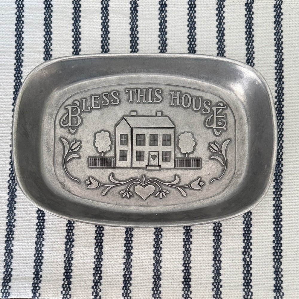 Wilton Armetale Bless This House Tray